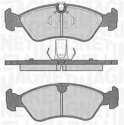MAGNETI MARELLI 363916060205 -  Комплект тормозных колодок, дисковый тормоз